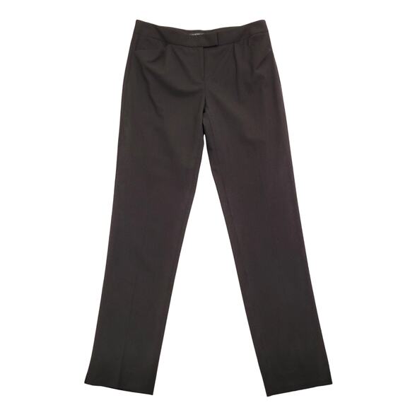 Lafayette 148 Dress Pants Women's 4 Black Wool Mid Rise Straight Leg Trousers - Picture 1 of 10